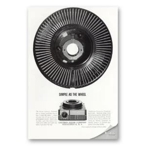 1963 Kodak Carousel Projector Print Ad | Simple As Wheel