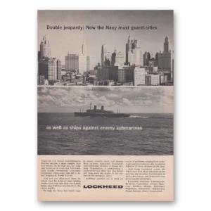 1963 Lockheed Print Ad | Double Jeopardy