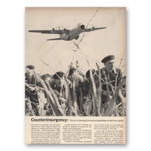 1963 Lockheed Hercules Print Ad | Counterinsurgency