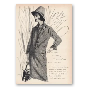 1963 Lord & Taylor Print Ad | Knit Tweed