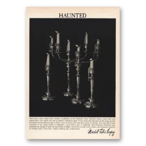 1963 Marshall Field Antique Silver Print Ad | Haunted