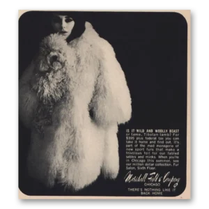 1963 Marshall Field Print Ad | Woolly Beast
