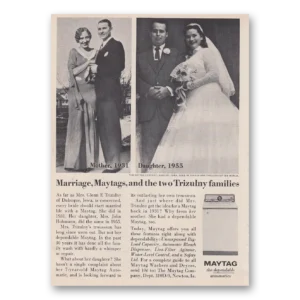 1963 Maytag Washer Print Ad | Trizulny Families