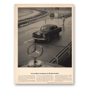 1963 Mercedes Benz Print Ad | Last Mile
