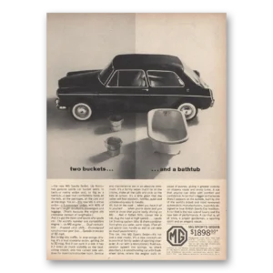 1963 MG Sports Sedan Print Ad | Two Buckets