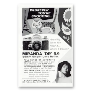 1963 Miranda Camera Print Ad | Dr Fl9