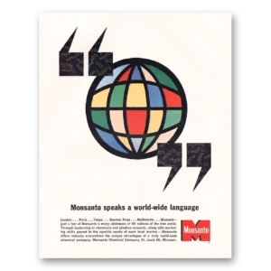 1963 Monsanto Print Ad | Language