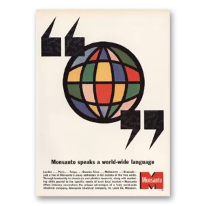 1963 Monsanto Print Ad | Speaks