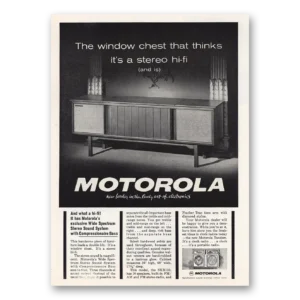 1963 Motorola Stereo Print Ad | Hi Fi