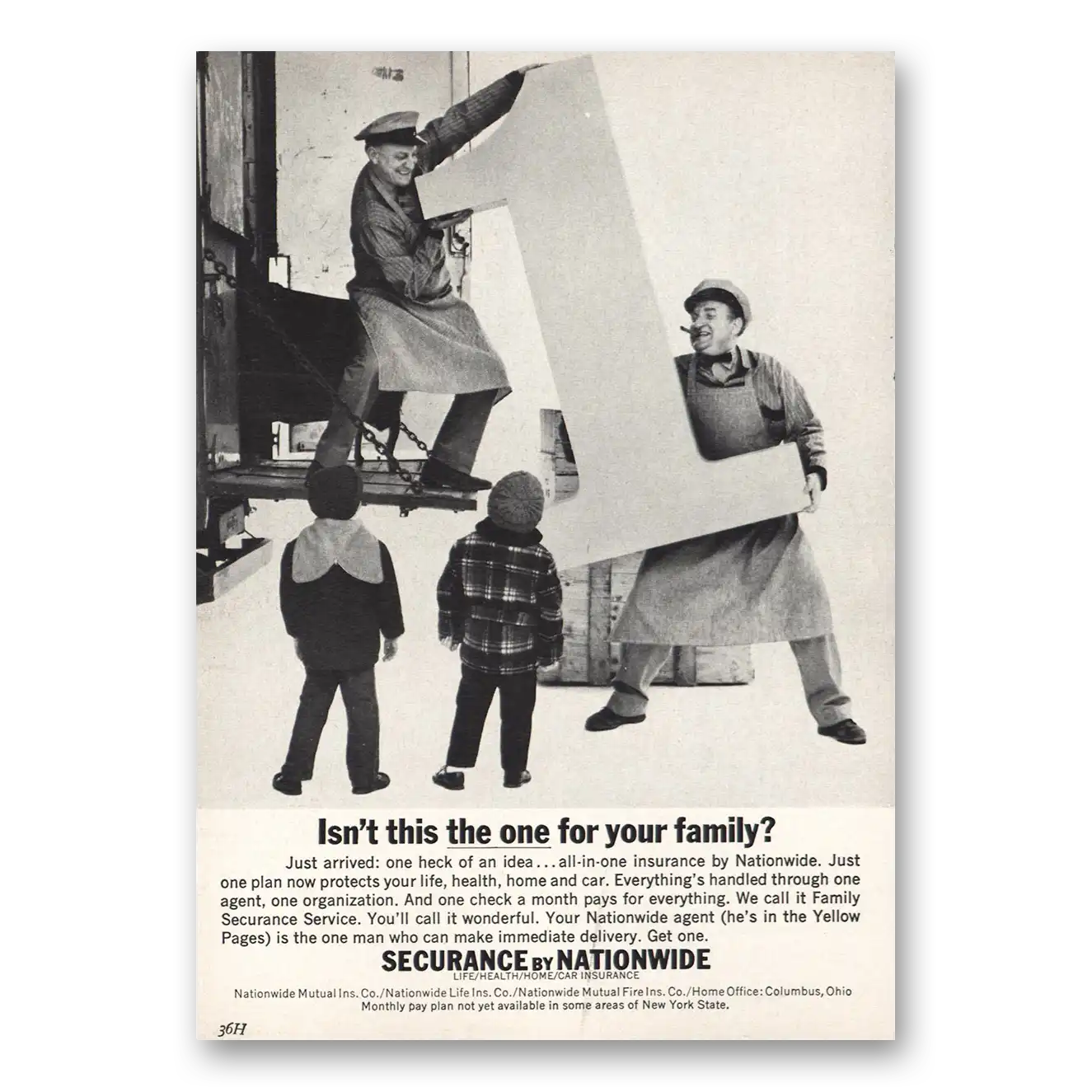 1963 Nationwide Insurance Print Ad | Your Family