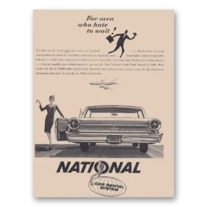 1963 National Car Rental Print Ad | Men Who Hate