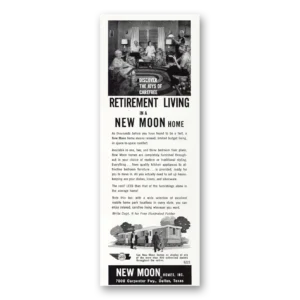 1963 New Moon Homes Print Ad | Retirement Living