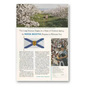 1963 Nova Scotia Canada Print Ad | Burst Glorious