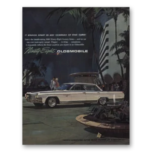 1963 Oldsmobile Ninety Eight Print Ad | Stands Apart