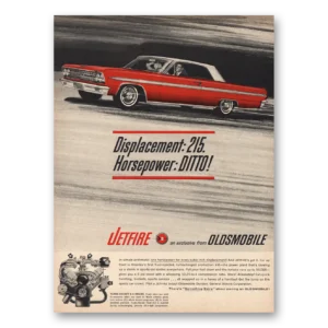 1963 Oldsmobile Print Ad | Displacement 215