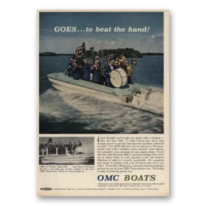 1963 OMC Boats Print Ad | Beat The Band