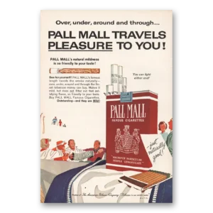 1963 Pall Mall Cigarettes Print Ad | Travels Pleasure