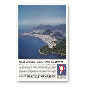 1963 Pan Am Print Ad | Rio