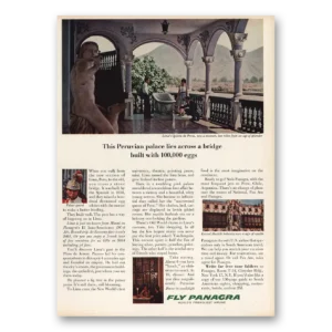 1963 Panagra Airlines Print Ad | Peruvian Palace