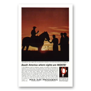 1963 Pan Am Print Ad | Nights Are Nights