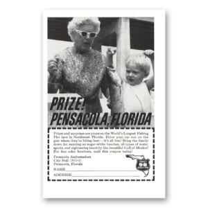 1963 Pensacola Florida Print Ad | Prize! Fishing