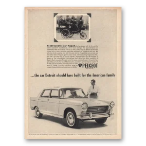 1963 Peugeot Print Ad | Car Detroit