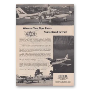 1963 Piper Aircraft Print Ad | Piper Points