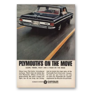 1963 Plymouth Print Ad | On Move