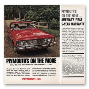 1962 Plymouth Print Ad | Built To Rule