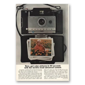 1963 Polaroid Print Ad | Color Pictures 50 Seconds