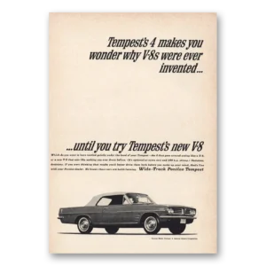 1963 Pontiac Tempest Print Ad | Makes You Wonder Why