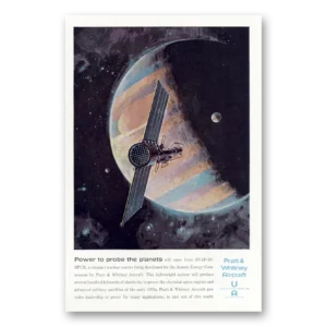 1963 Pratt & Whitney Aircraft Print Ad | Probe Planets