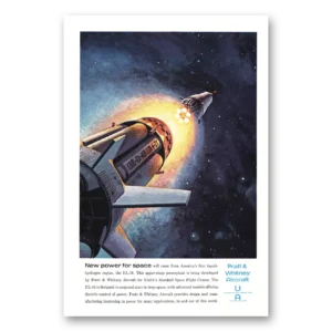1963 Pratt & Whitney Aircraft Print Ad | New Power For Space