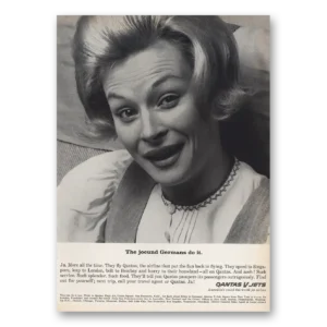1963 Qantas Airlines Print Ad | Jocund Germans
