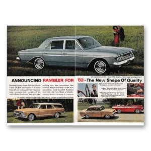 1962 Rambler Print Ad | New Shape Quality