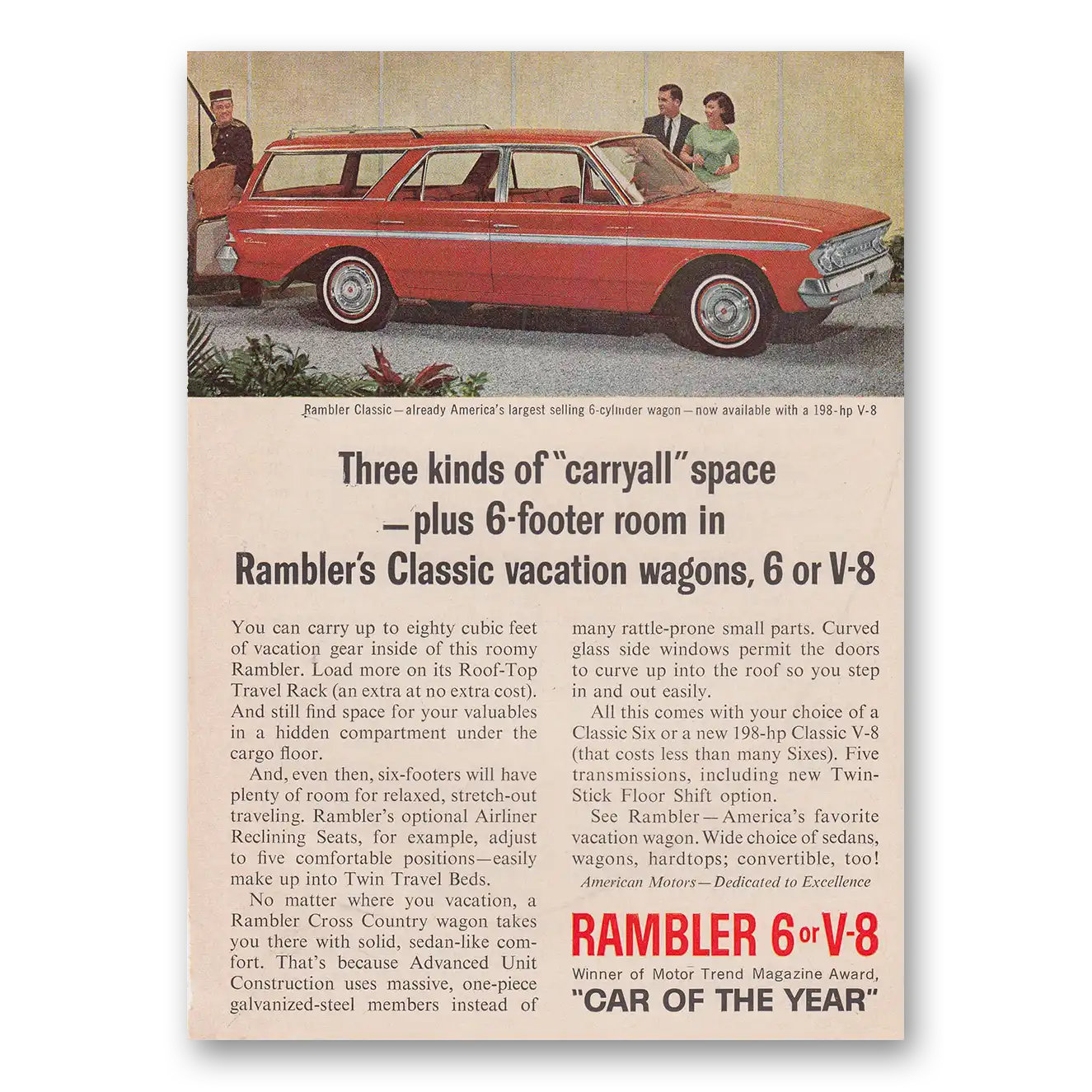 1963 Rambler Station Wagon Print Ad | Three Kinds