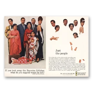 1963 Rayonier Cellulose Print Ad | You Took Away