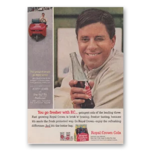 1963 Royal Crown Cola Print Ad | Jerry Lewis