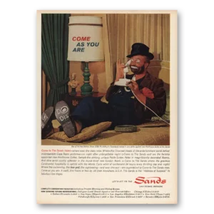 1963 Sands Hotel Print Ad | Red Skelton