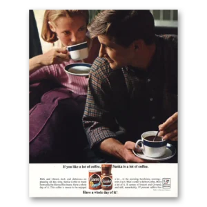 1963 Sanka Coffee Print Ad | Lot Coffee
