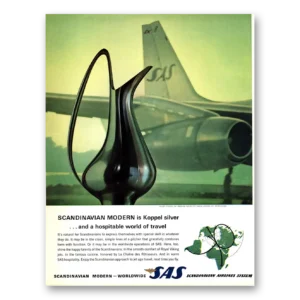 1963 SAS Scandinavian Airlines Print Ad | Koppel Silver