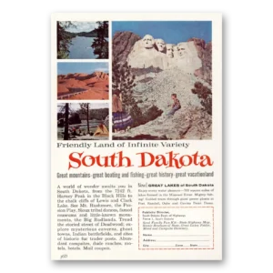1963 South Dakota Print Ad | Friendly Land