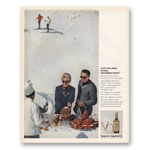 1963 Seagrams VO Whisky Print Ad | International Buffet