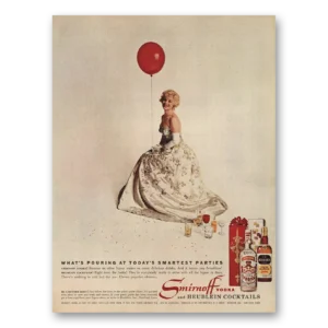 1963 Smirnoff Vodka Print Ad | Smartest Parties