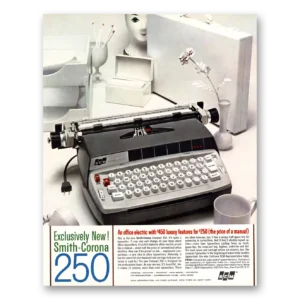 1963 Smith Corona Typewriters Print Ad | Exclusively New