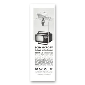 1963 Sony Micro TV Print Ad | Ship Designed