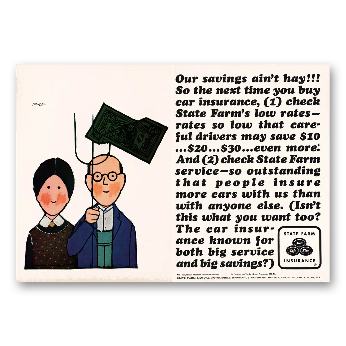 1963 State Farm Insurance Print Ad | Ain't Hay