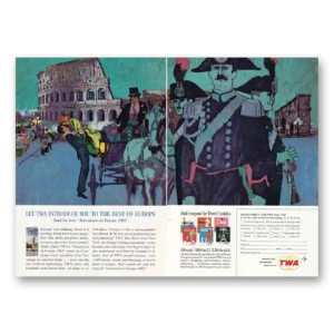 1963 TWA Airlines Print Ad | Best Europe