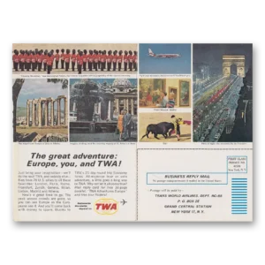 1963 TWA Airlines Print Ad | Great Adventure