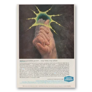 1963 Union Carbide Print Ad | Instant Portable
